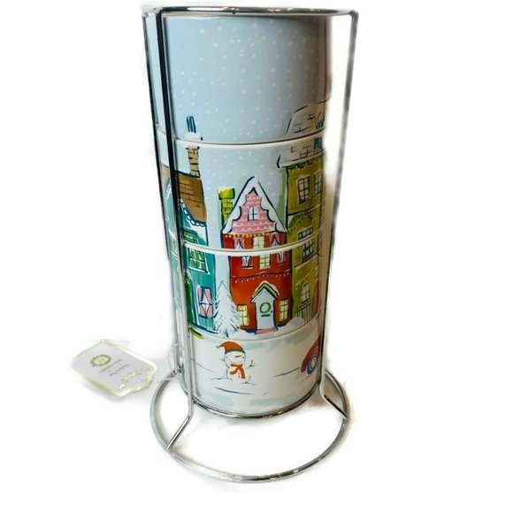 Pier 1 Dining New Pier Stacking Christmas Holidays Mugs Stackable